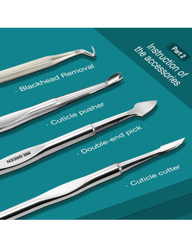 Juego de Manicura 12 en 1 MR.GREEN con Estuche de Cuero