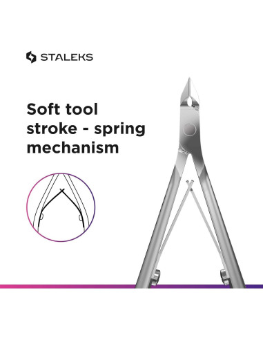 Cortador de Cutículas Staleks Pro NS-10-7 de Acero Inoxidable