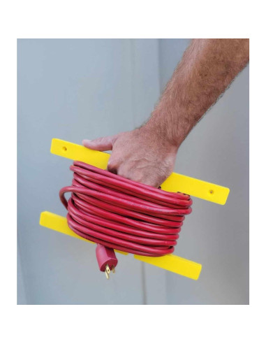 Carrete Organizador de Cable Eléctrico Cauff Amarillo 30.48m