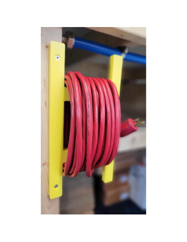 Carrete Organizador de Cable Eléctrico Cauff Amarillo 30.48m