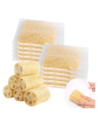 Esponjas de Lufa Natural KRIZJUES 8 Piezas Biodegradables