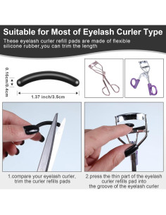 Almohadillas de Repuesto para Rizador de Pestañas Mudder 80 Pzas 2