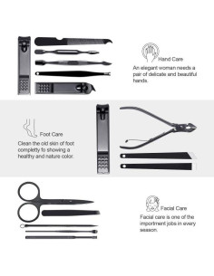 Kit de Manicura 15PCS FIXBODY - Cortauñas y Herramientas 2