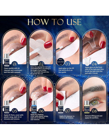 Kit Profesional de Elevación de Pestañas y Cejas WUGOYU 2 en 1