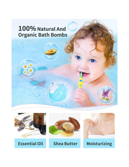 Set de 6 Bombas de Baño Iluminadas SHARLOVY 120g Aromas Naturales Set de 6 Bombas de Baño Iluminadas SHARLOVY 120g Aromas Naturales
