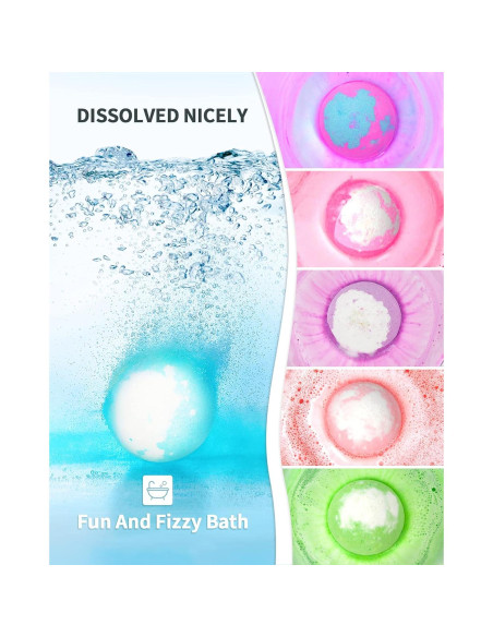 Set de 6 Bombas de Baño Iluminadas SHARLOVY 120g Aromas Naturales Set de 6 Bombas de Baño Iluminadas SHARLOVY 120g Aromas Naturales