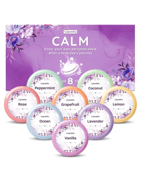 Bombas de Ducha CalmNFiz 8 Aromas Naturales 315g Bombas de Ducha CalmNFiz 8 Aromas Naturales 315g