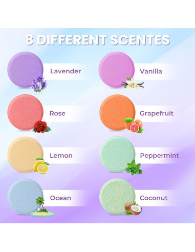 Bombas de Ducha CalmNFiz 8 Aromas Naturales 315g