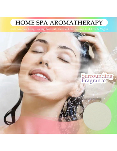 Paquete de 16 Bombas de Ducha Aromaterapia EASESEC - 8 Aromas Naturales