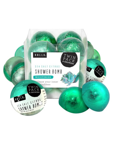 Bomba de Ducha Hallu Sirena 80g - Aroma Cítricos y Sal Marina