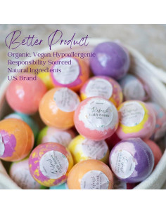 Set de 24 Bombas de Baño Lujosas EvolutionUSA para Mujeres 2