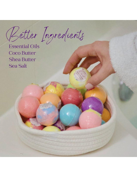 Set de 24 Bombas de Baño Lujosas EvolutionUSA para Mujeres Set de 24 Bombas de Baño Lujosas EvolutionUSA para Mujeres