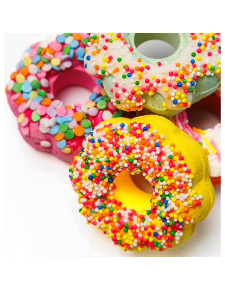 Juego de Bombas de Baño en Forma de Donut - 4 Piezas Hidratantes Juego de Bombas de Baño en Forma de Donut - 4 Piezas Hidratantes