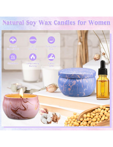 Conjunto de Spa para Mujeres Aottom - 12 Piezas con Bombas de Baño y Velas Aromáticas Conjunto de Spa para Mujeres Aottom - 12 Piezas con Bombas de Baño y Velas Aromáticas