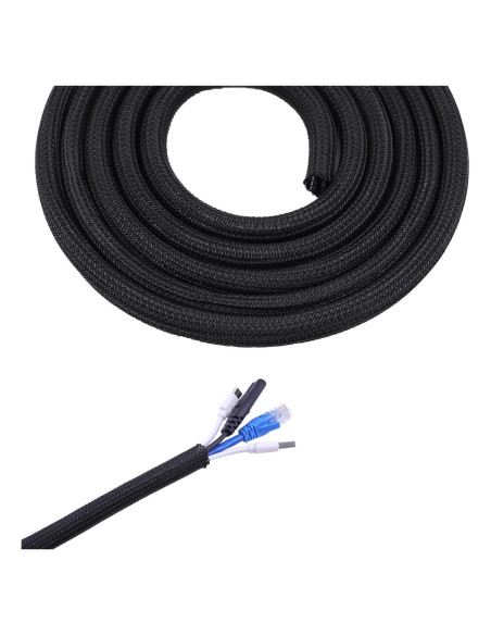 Funda de Cable Trenzado Flauzmann 1.27 cm x 3.05 m Negra Funda de Cable Trenzado Flauzmann 1.27 cm x 3.05 m Negra