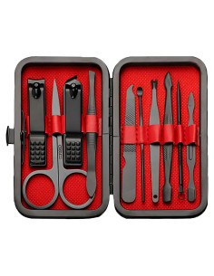 Set de Cortauñas Profesional FIXBODY 10 Piezas Manicura y Pedicura