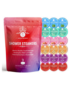 Bombas de Vapor para Ducha Aromaterapia FEIFAN - 18 Piezas