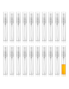 Giantree 20 Mini Botellas de Spray Rellenables 5ml Transparentes