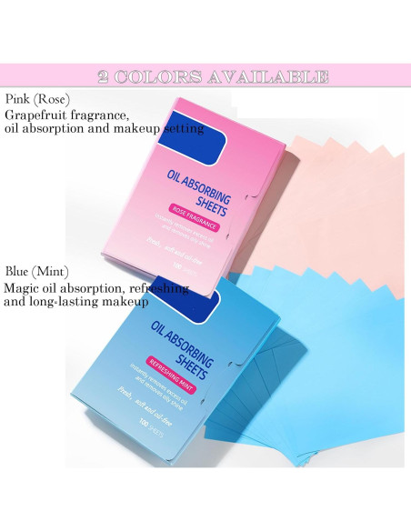 Hojas Absorbentes de Aceite Aaiffey Rosa 50 Hojas Piel Grasa Hojas Absorbentes de Aceite Aaiffey Rosa 50 Hojas Piel Grasa