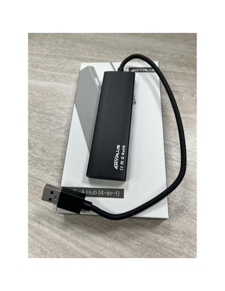 Hub USB 3.0 ANYPLUS 4 Puertos Aluminio Ultra Delgado Hub USB 3.0 ANYPLUS 4 Puertos Aluminio Ultra Delgado