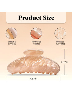 Clip de Garra Grande Kitsch de Plástico Reciclado - Rubia 2