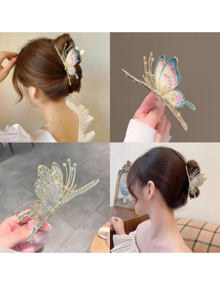6 Clips de Garra de Metal para Cabello Grueso Baolian 6 Clips de Garra de Metal para Cabello Grueso Baolian