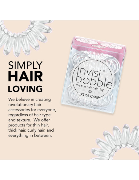 Gomas de Pelo Espirales Invisibobble - Paquete de 3 Transparentes Gomas de Pelo Espirales Invisibobble - Paquete de 3 Transparentes