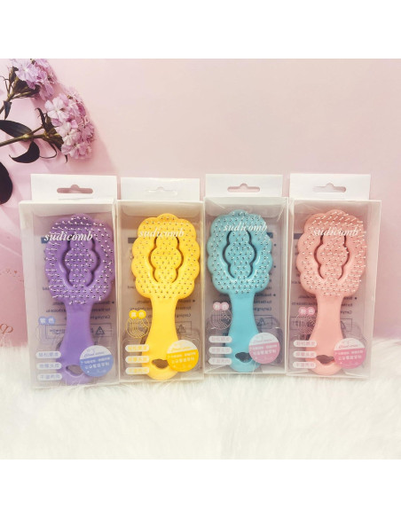Conjunto Mini Cepillo y Peine Húmedo Lyaiwever 2 Piezas Conjunto Mini Cepillo y Peine Húmedo Lyaiwever 2 Piezas