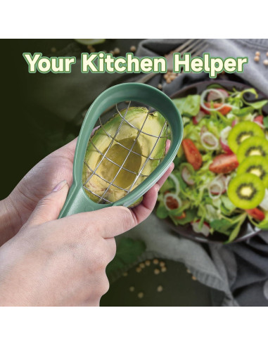 Cortador de Aguacate 3 en 1 XIOQINE con Cuchillo para Kiwi