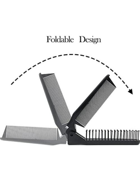 Cepillo de Pelo Plegable Louise Maelys Antiestático Compacto Cepillo de Pelo Plegable Louise Maelys Antiestático Compacto