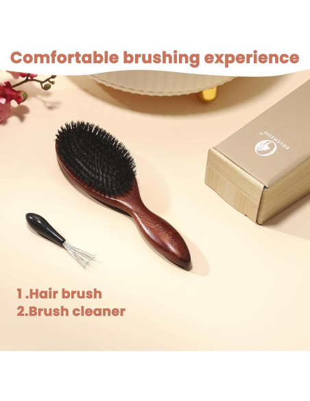 Cepillo de Cerdas de Jabalí BRUSHZOO para Cabello Fino 12cm Cepillo de Cerdas de Jabalí BRUSHZOO para Cabello Fino 12cm