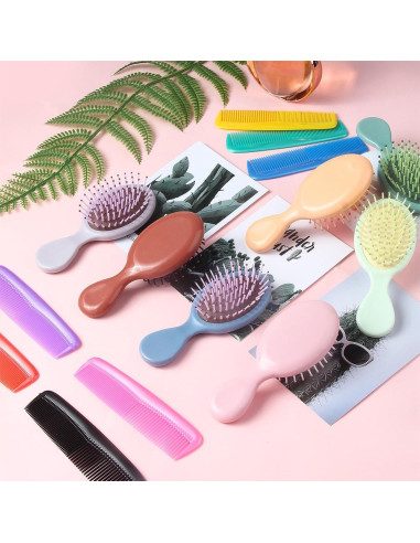 Mini Cepillo para Cabello ANSLCA 28 Piezas Viaje Colorido
