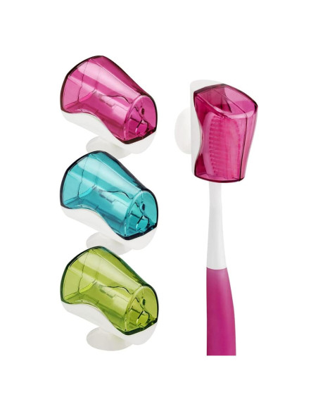 Cubiertas de Cabeza de Cepillo de Dientes Linkidea 3PCS Ventosa Cubiertas de Cabeza de Cepillo de Dientes Linkidea 3PCS Ventosa