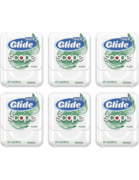 Hilo Dental Oral-B Glide Sabor Scope 40m - Paquete de 6 Hilo Dental Oral-B Glide Sabor Scope 40m - Paquete de 6