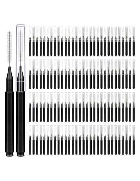 120 Cepillos Interdentales MAPVOLUT para Cuidado Oral Negro 120 Cepillos Interdentales MAPVOLUT para Cuidado Oral Negro