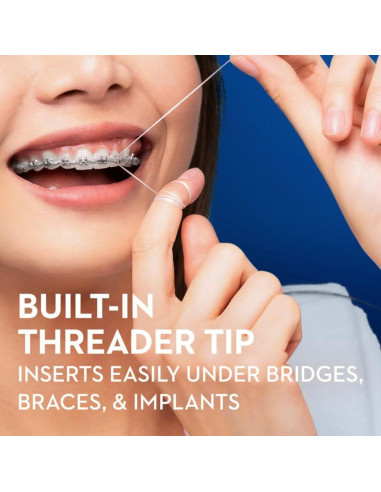 Hilo Dental Oral-B Glide con Enhebrador - Paquete de 4