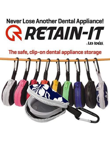 Retenedor Dental Portátil Les Idées Hawaiano con Estuche