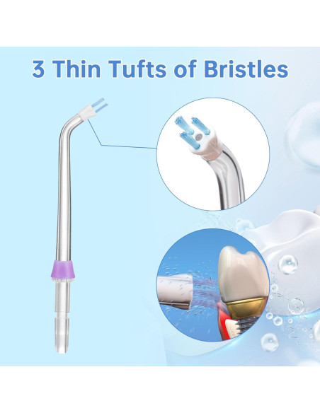 Paquete de 3 Puntas de Reemplazo para Irrigador Bucal BURST Paquete de 3 Puntas de Reemplazo para Irrigador Bucal BURST