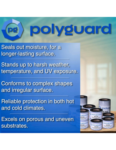 Cinta de Sellado Impermeable Polyguard 10.16cm x 30.48m Cinta de Sellado Impermeable Polyguard 10.16cm x 30.48m
