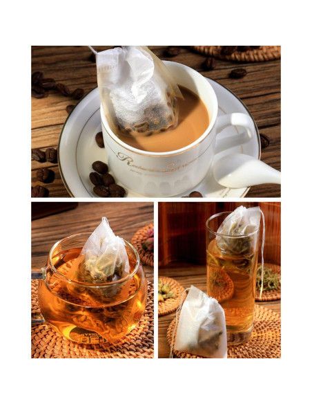 200 Bolsas de Té Desechables Lannso con Cucharita Gratis 200 Bolsas de Té Desechables Lannso con Cucharita Gratis