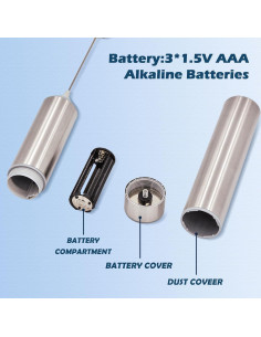 Espumador de Leche Eléctrico YANDEA NPJ-2 Acero Inoxidable 2