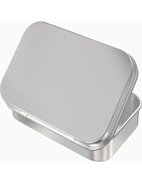 30 Contenedores de Metal Hulless con Bisagra 9.4x5.8 cm 30 Contenedores de Metal Hulless con Bisagra 9.4x5.8 cm