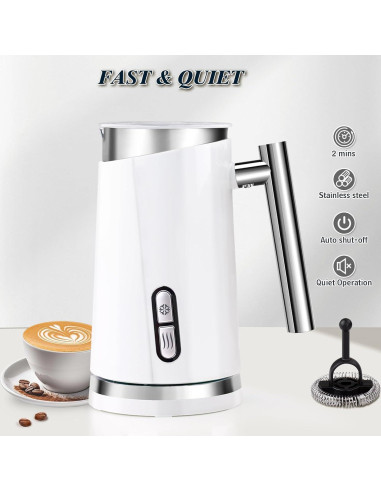 Espumador y Vaporizador de Leche Seydere 300ml 3 en 1 Blanco