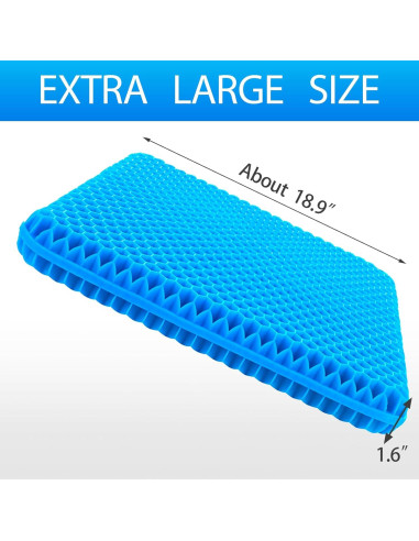 Cojín de Gel Hvllyan Extra Grande 48x45 cm para Silla