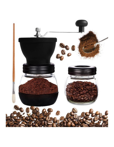 Molinillo de Café Manual Mixpresso con Muela Cerámica y Tarros