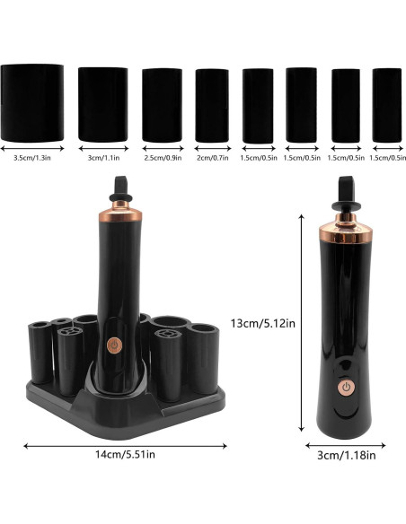 Mezclador Eléctrico de Esmalte ZLMONDEE Portátil Negro Mezclador Eléctrico de Esmalte ZLMONDEE Portátil Negro