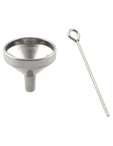 Embudo Mini de Acero Inoxidable PZRT 11x12mm para Aceites Esenciales