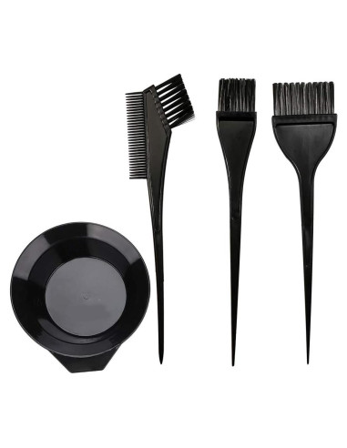 Juego de Brochas y Cuenco para Tinte de Cabello MOONMINI