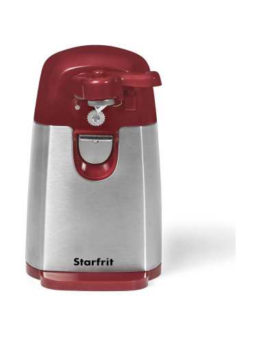Abrelatas Eléctrico Starfrit 3-en-1 Automático 50W Rojo