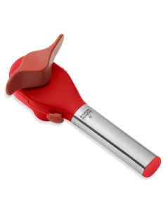 Abrelatas automático Kuhn Rikon Deluxe 18 cm Rojo y Plata